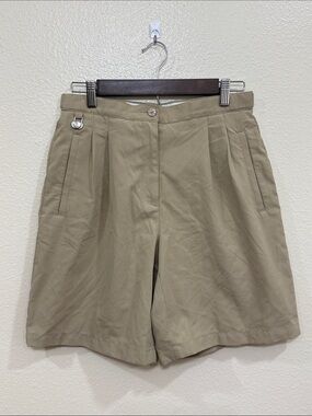 90’s Lizgolf Women’s High-Waist Khaki Athletic Golf Shorts Size 6